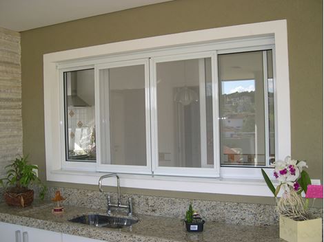 Esquadria em PVC no Jardim D'abril